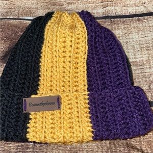 Handmade crochet ribbed beanies available in a variety of colors